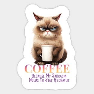 Cup of Sarcasm Sticker